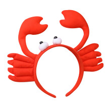 Crab Headbands Cosplay Crab Hair Band Red 1pcs
