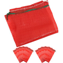 Worgeous 50 Pcs Mesh Vegetable Bags Produce Onions Fresh Package Red