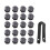 21 Pcs Wheel Hub Decorative Cap Car Cover Nut Protector Bolts Nuts 10