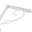 Triangle Bracket Metal Shelf Brackets White 4pcs 7.9x5.5x1in 7