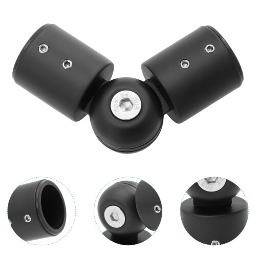 Curtain Rod Connector For Home Use Black 1pack 2