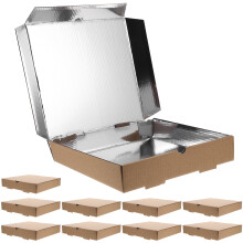 Food Packaging Boxes Kraft Paper 10pcs Rectangular Takeaway