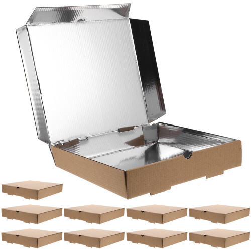 Food Packaging Boxes Kraft Paper 10pcs Rectangular Takeaway