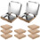 Food Packaging Boxes Kraft Paper 10pcs Rectangular Takeaway 11