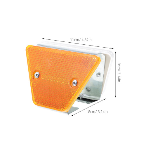 2 Pcs Double-Sided Reflective Mark Driveway Marker Safety Reflectors 1
