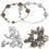 10Pièces Bracelet Blank En Alliage Accessoire DIY Mode 3