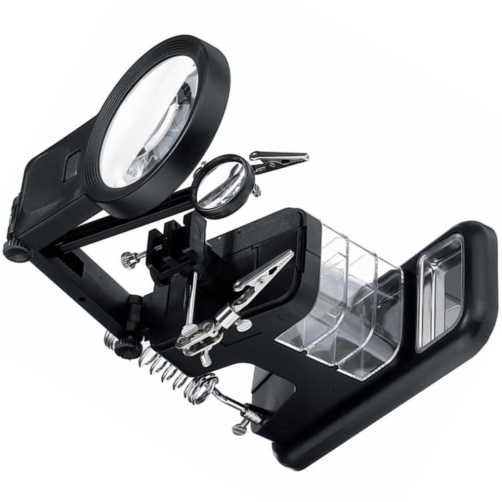 Photos - Power Tool Accessory Masteelf 10 Led Magnify Third Hand Soldering Tool Helping Work Black