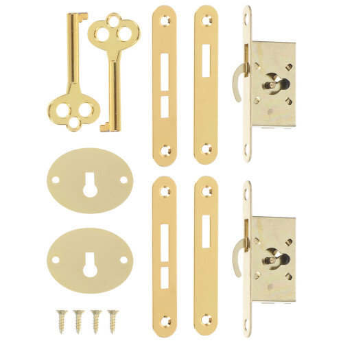 2 sets cabinet locks decorative jewelry box with keys