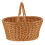 1Pc Handheld PP Storage Basket Light Brown Decorative Picnic Basket 1