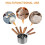 Cooking Measuring Spoons Kitchen Measuring Tool Silver 8pcs 9