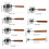 Cooking Measuring Spoons Kitchen Measuring Tool Silver 8pcs 2