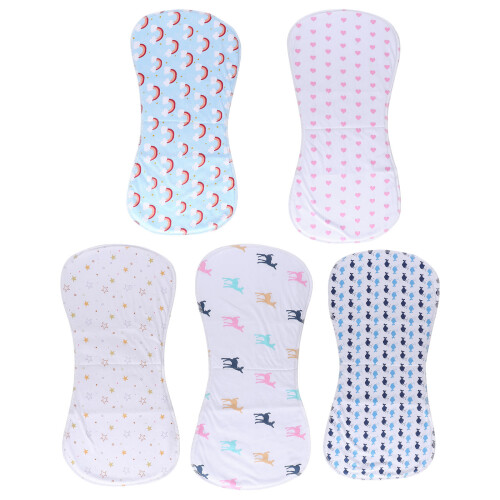 Burp Clothes Towel Assorted Color 5pcs