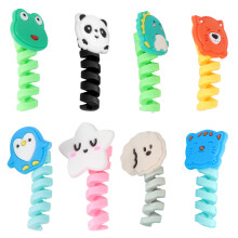 Data Cable Protective Cover Silica Gel Assorted Color 8 Pcs