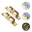 Ball Door Latch Ball Catches Yellow Solid Brass 2pcs 4