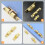 Ball Door Latch Ball Catches Yellow Solid Brass 2pcs 8