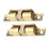 Ball Door Latch Ball Catches Yellow Solid Brass 2pcs 1