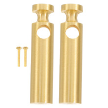 2 Pcs Boat Hand Rail Fitting Flat Handrail Connector Golden