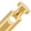 2 Pcs Boat Hand Rail Fitting Flat Handrail Connector Golden 8