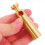 2 Pcs Boat Hand Rail Fitting Flat Handrail Connector Golden 4