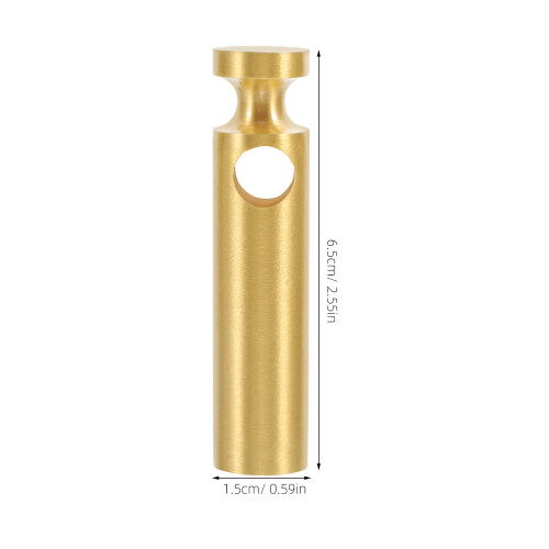 2 Pcs Boat Hand Rail Fitting Flat Handrail Connector Golden 1