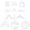 9pcs Free Motion Quilting Ruler Templates Quilter'S Ruler Patchwork 10