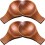 Condiments Serving Container Wood Light Brown 9