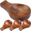 Condiments Serving Container Wood Light Brown 2