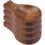 Condiments Serving Container Wood Light Brown 7