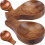 Condiments Serving Container Wood Light Brown 8