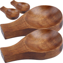 Condiments Serving Container Wood Light Brown
