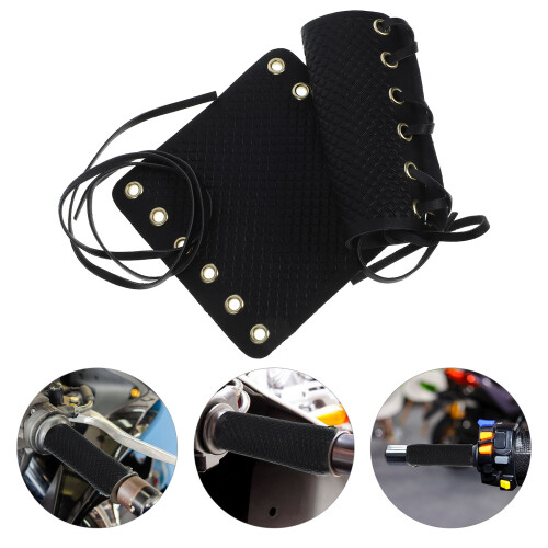 2 Pcs Modification Accessories Motorcycle Handle Bar Covers Grip Black 2