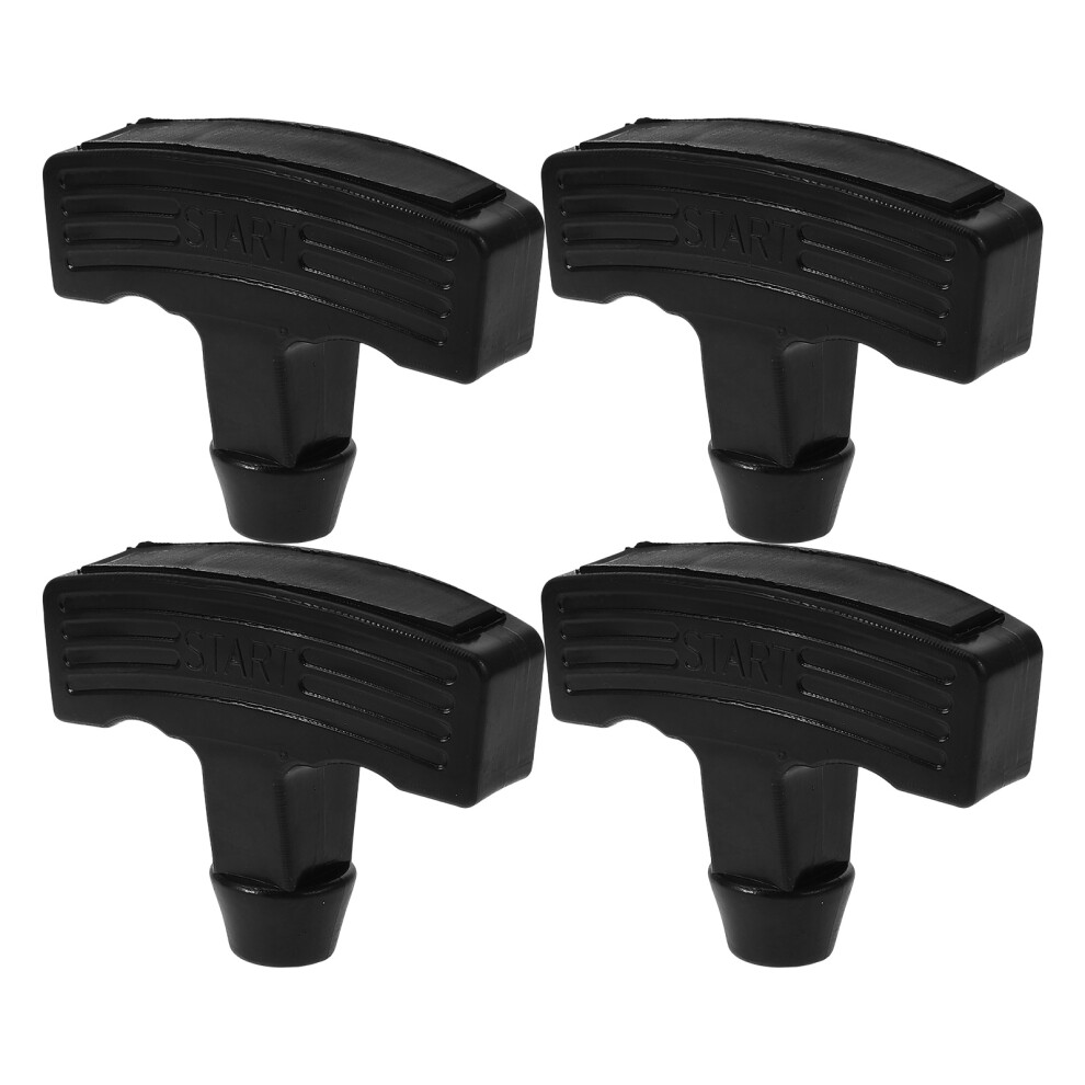 4Pcs Plastic Pull Handle For Gasoline Engine Recoil Starter Black Grip 3164149010522