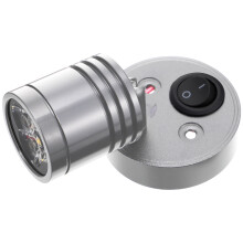 Wall Spotlights Aluminum Silver 1pack 3.5x2.4x2.4in