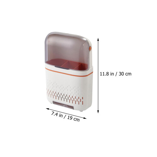 Wall Chopstick Utensil Holder White 1pcs Pp 1