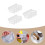 Telescopic Design White Plastic Refrigerator Dividers 12-Pcs 10