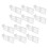 Telescopic Design White Plastic Refrigerator Dividers 12-Pcs 7