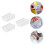 Telescopic Design White Plastic Refrigerator Dividers 12-Pcs 5