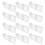 Telescopic Design White Plastic Refrigerator Dividers 12-Pcs 1