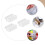 Telescopic Design White Plastic Refrigerator Dividers 12-Pcs 8