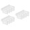 Telescopic Design White Plastic Refrigerator Dividers 12-Pcs 4