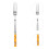 Dessert Forks Long Handle 5pcs 12.8x0.4x0.4in 9