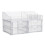 Zehuanyu  Makeup Container Drawer Type Boxes Storage Cubes Transparent 3
