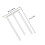 Manlingda 8 Sets Reusable Cake Tier Supports With Rods And Plates 2
