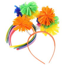 Raindrops Party Headband 12pcs Multi Colored For Girls And Women