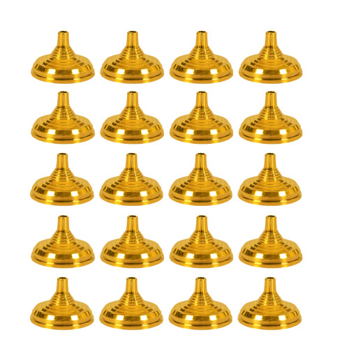 20pcs Flag Base Golden Plastic For Shop Window Decor