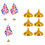 20pcs Flag Base Golden Plastic For Shop Window Decor 2