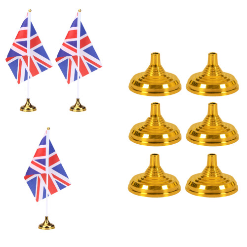 20pcs Flag Base Golden Plastic For Shop Window Decor 1