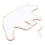 Raindrops Mirror Wall Decal Bear Shaped Acrylic Wall Art 1pcs 10