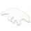 Raindrops Mirror Wall Decal Bear Shaped Acrylic Wall Art 1pcs 11