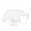 Raindrops Mirror Wall Decal Bear Shaped Acrylic Wall Art 1pcs 2